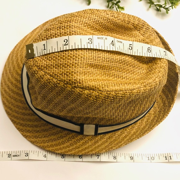 Straw studios Ken fedora w white ribbon br… - Picture 3 of 5